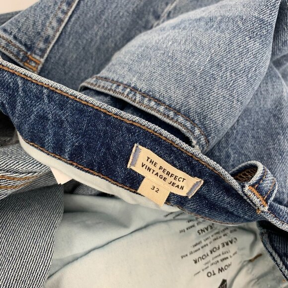Madewell Perfect Vintage Jean high rise ankle tapered leg mom denim new 32 - Picture 6 of 6